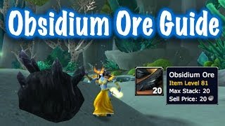 Obsidium Ore Farm Guide World of Warcraft [upl. by Aronaele]