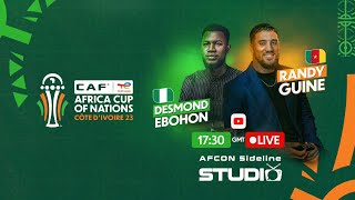 AFCON Sideline Studio  Nigeria vs Cameroon Round of 16 [upl. by Abraham]