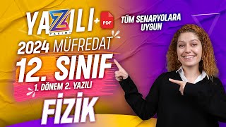 12SINIF FİZİK 1DÖNEM 2YAZILI Hazırlık  20232024 Güncel Yazılı Formatı📂PDF [upl. by Elletsirk534]