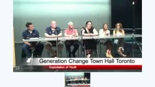 Exploitation of Youth Generation Change Town Hall Meeting Toronto  Human Trafficking [upl. by Aneroc869]