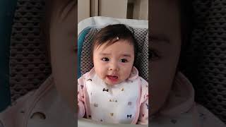 Baby babbling first time at 8 months old [upl. by Solrak]