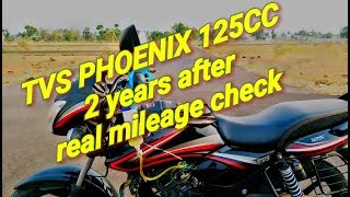 TVS phoenix 125cc 2years after mileage check for local raid 100ml petrol 61 mileage local raid [upl. by Aceber]