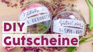 Geschenkidee Tutorial für HandletteringGutscheine  DIY [upl. by Shank865]