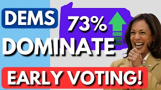 Democrats DOMINATING Early Voting in Pennsylvania Can Kamala Harris win the state [upl. by Lynch384]