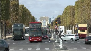 Paris France Place de la Concorde Traffic [upl. by Aratas]