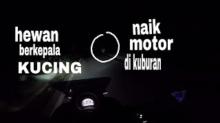 Naik motor di kuburan  Motovlog Indonesia [upl. by Morry]