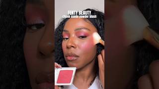 NEW Fenty Powder Blush in Petal Popp’n 🌸 fentybeauty fentyblush makeupshorts makeup blush [upl. by Standush]