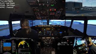 KLAS  KSAN  KPRC  VATSIM AAL1  XPlane 12  ZiboMod  Home Cockpit  B737 [upl. by Machute]