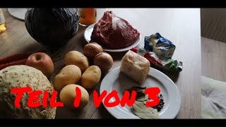 Teil 1 von 3 Rinderbraten mit Selbstgemachten Rotkraut und KartoffelSellerie StampfDeutschHD [upl. by Felske920]