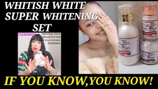 WHITISH WHITE LOTIONFACE CREAM AND SERUM SUPER FLAWLESS WHITENING SET [upl. by Akiner403]