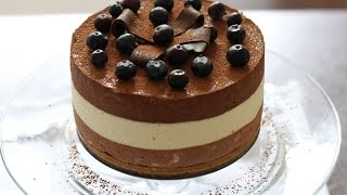 TRIPLE LAYER CHOCOLATE MOUSSE RECIPE [upl. by Dal]