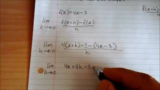 Derivative from First Principles [upl. by Georgia]