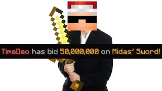 i bid 50000000 coins on the midas sword hypixel skyblock [upl. by Balough]