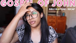 Gospel of John Recap  Bible in a Year [upl. by Airaet]