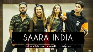 SAARA INDIA  Tejas amp Ishpreet Ft Aastha Gill amp Priyank Sharma  Dancefit Live [upl. by Nuli787]