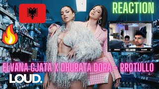 ELVANA GJATA x DHURATA DORA  RROTULLO Reaction [upl. by Sivad153]