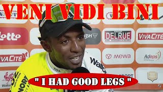 Biniam Girmay  Interview at the Finish 2° Place  Binche  Chimay  Binche 2024 [upl. by Mannos]