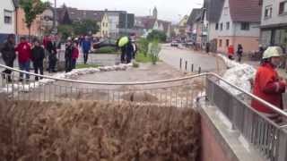 Hochwasser in MalschKarlsruhe [upl. by Schaper758]