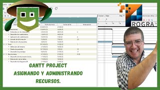 Curso de Gantt Project manejo y asignación de los recursos en tu proyecto [upl. by Enalda]