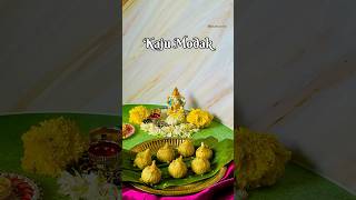 No Cook Kaju Modak 😍Easy Recipe Ganesh Chathurthi Special🌺modak ganeshchaturthi recipe shorts [upl. by Arlie772]