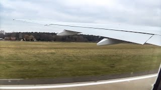 BRAND NEW Swiss Boeing 777300ER engine startup taxi and takeoff in Hanover EDDVHAJ [upl. by Aehtela598]