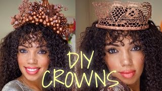 DIY CROWNS  HOW TO MAKE YOUR OWN CROWN OR HEADPIECE FOR FESTIVE OCCASIONS [upl. by Novat]