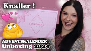 Endlich 🤩 Stylevana Adventskalender 2024 Unboxing 25 Türchen [upl. by Ahsikit169]