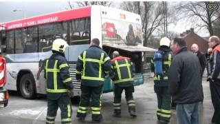 Beginnende brand in bus wordt op tijd ontdekt [upl. by Otilrac]