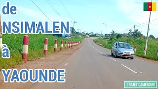 Centre  Cameroun De Nsimalen à Yaoundé  Trajet Cameroun [upl. by Alodi]