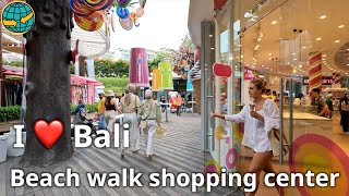 🇮🇩 4K walk Indonesia Bali  Beachwalk Shopping Center in Kuta Bali [upl. by Deering863]