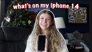 whats on my iphone 14 widgets fun apps  more 📱  vlogmas day 19 [upl. by Thema]