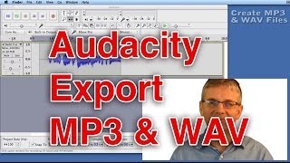 Audacity Tutorial Saving an MP3 [upl. by Grimaldi]