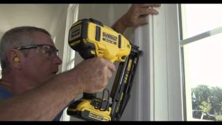 DeWalt 20V MAX 16 Ga Angled Cordless Finish Nailer Model DCN660 [upl. by Niuqaoj]