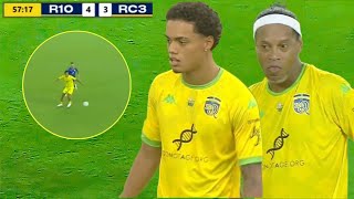 Joao Mendes quotRonaldinho Sonquot Shows His Skills vs Roberto Carlos Team [upl. by Yekcir]