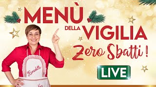 MENU DELLA VIGILIA quotZERO SBATTIquot in diretta [upl. by Ycnej]