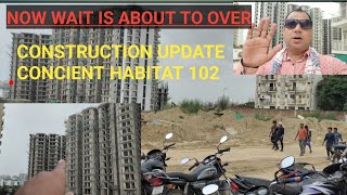 Construction Update CONCIENT HABITAT 102 Dwarka expressway affordable  New Building Progress [upl. by Dorrie]