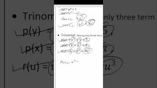 Polynomial Type  Trinomial  POLYNOMIAL  CLASS 9  9th  exam basicmath education mathematics [upl. by Conlan]