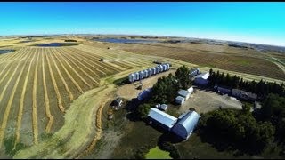 Harvest 2013 Bruno Saskatchewan Canada GoPro Hero 3 FPV Aerial Video [upl. by Salba]