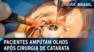 Pacientes perdem a visão e amputam olhos após cirurgia de catarata em Belém  SBT Brasil 101024 [upl. by Setsero]