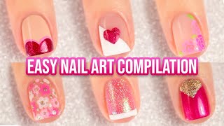 Valentines Day Nail Art Designs Compilation great for beginners  KELLI MARISSA [upl. by Driscoll]