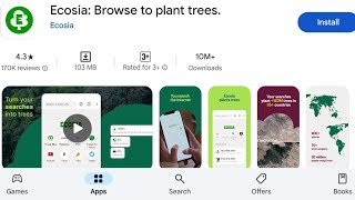 How To Install Ecosia Browse To Plant Trees Apps  How To Download Ecosia Browse To Plant Trees App [upl. by Phelia29]