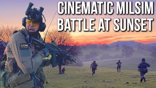 Cinematic Milsim Battle at Sunset with 500 Players  Milsim West Kharkiv Pocket LCT TK104 [upl. by Enyal]