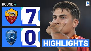 RomaEmpoli 70  Giallorossi cruise to massive win Goals amp Highlights  Serie A 202324 [upl. by Ennazzus468]