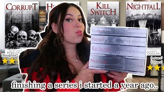 finishing a series i started a year ago  devils night reading vlog 📖 [upl. by Chatwin]