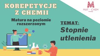 STOPNIE UTLENIENIA PIERWIASTKÓW CHEMICZNYCH  MATCHEM Korepetycje [upl. by Alfonso692]