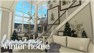 Bloxburg  Luxurious Winter Family Home  Roblox  House Build [upl. by Vincent591]