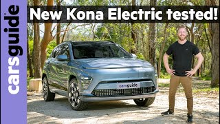 Hyundai Kona Electric 2024 review New EV resets the smallSUV benchmark for MG ZS and Kia Niro [upl. by Goldy]