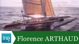 Route du Rhum 1990 Florence Arthaud en tête  Archive INA [upl. by Paule179]