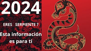 2024 PREDICCIONES PARA EL SIGNO DE LA SERPIENTE [upl. by Atte]