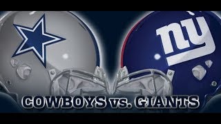 Cowboys vs Giants  Full Game  09162018 [upl. by Ayotel]